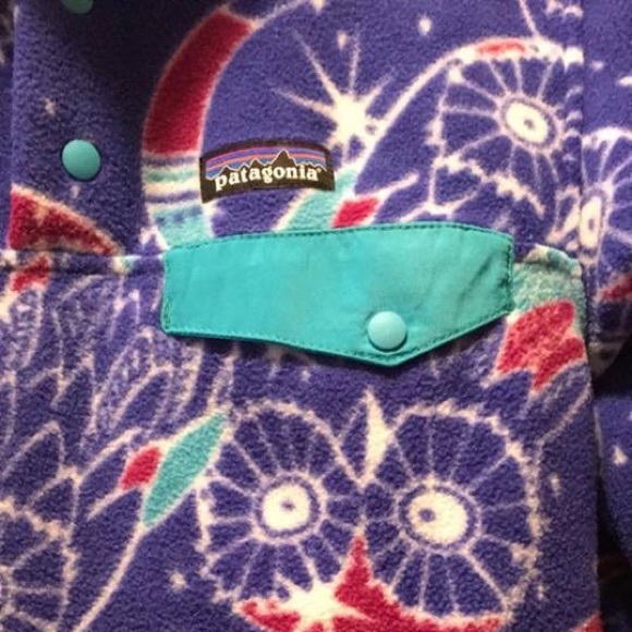Patagonia Sweaters - Women's Purple Harvest Moon Owl Snap T Synchilla